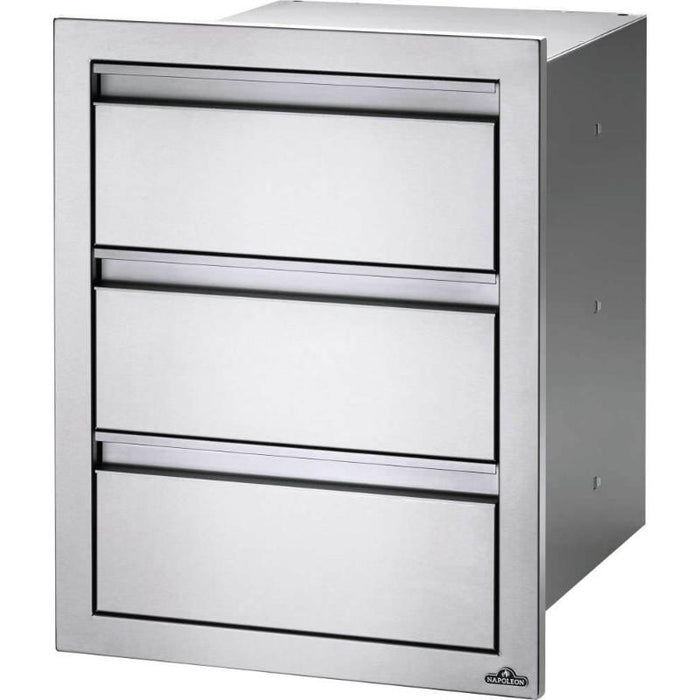 Napoleon 18 x 24 inch Triple Drawer Stainless Steel