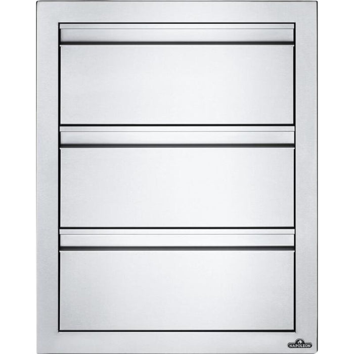 Napoleon 18 x 24 inch Triple Drawer Stainless Steel