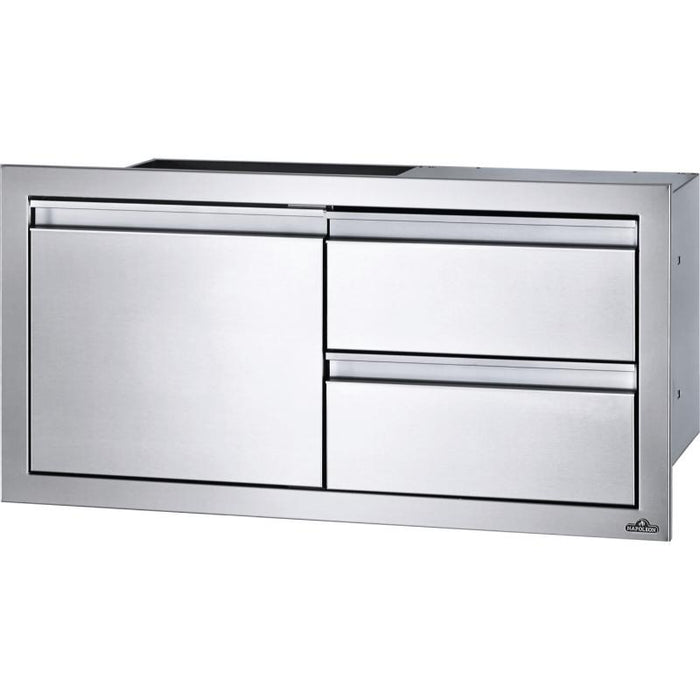 Napoleon 36 x 16 inch Single Door & Double Drawer Combo Stainless Steel