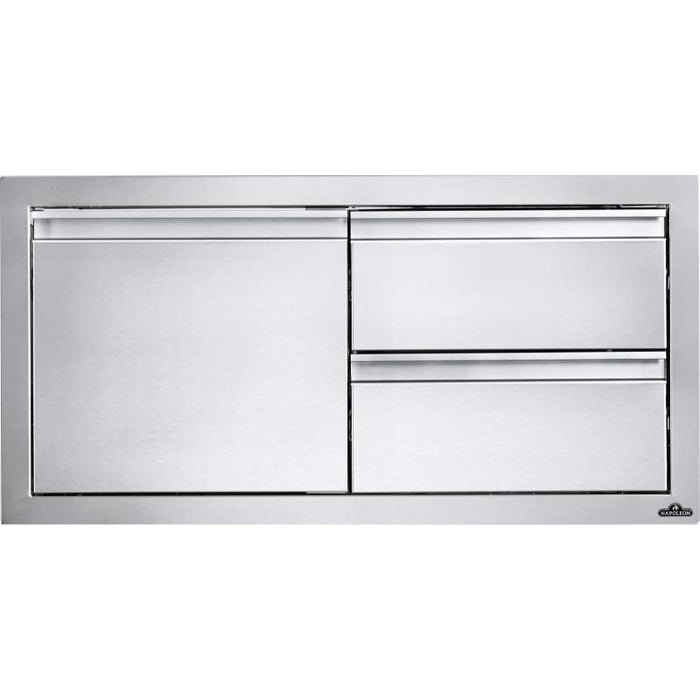 Napoleon 36 x 16 inch Single Door & Double Drawer Combo Stainless Steel