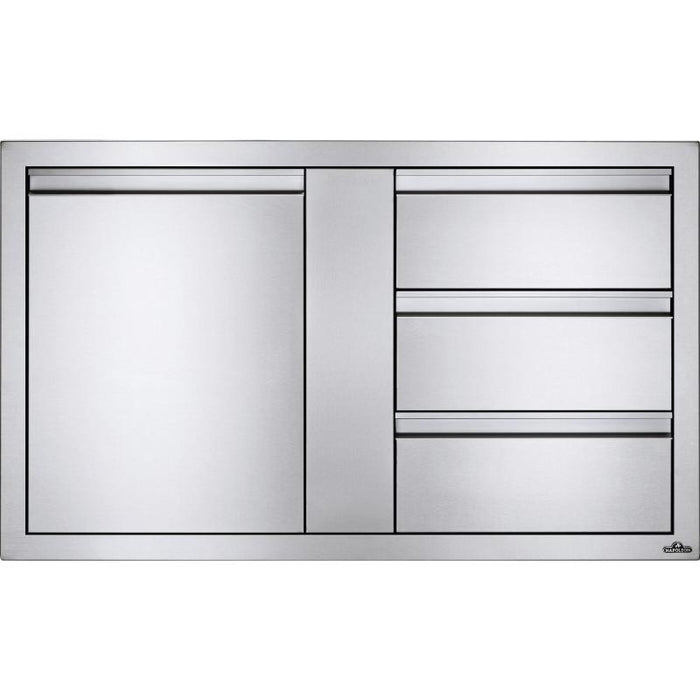 Napoleon 42 x 24 inch Large Single Door & Triple Drawer Stainless Steel