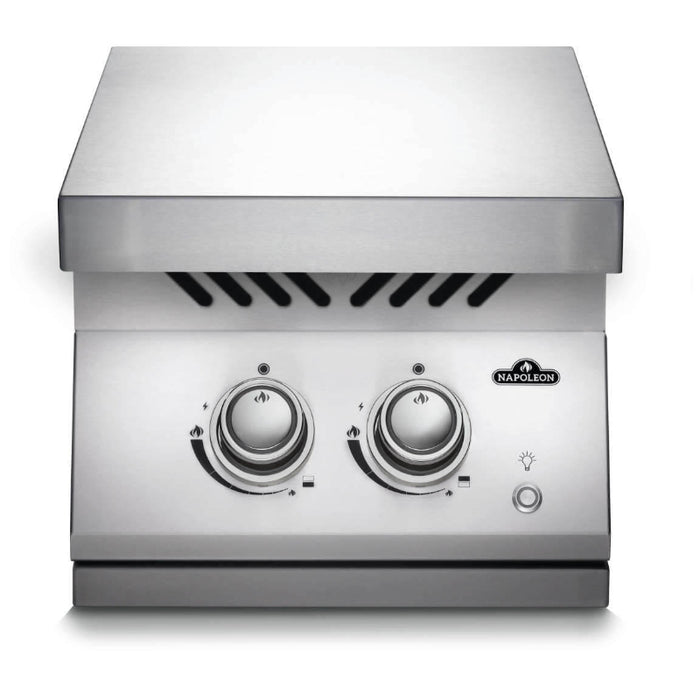 Napoleon Natural Gas Built-in 700 Series Inline Dual Range Top Burner with Stainless Steel Cover