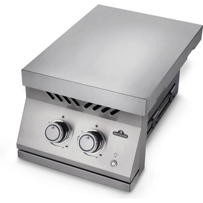 Napoleon Natural Gas Built-in 700 Series Inline Dual Range Top Burner with Stainless Steel Cover