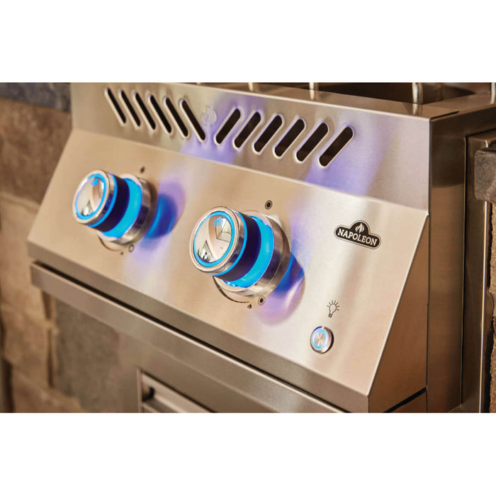 Napoleon Natural Gas Built-in 700 Series Power Burner with Stainless Steel Cover