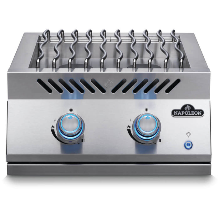 Napoleon Natural Gas Built-in 700 Series Dual Range Top Burner with Stainless Steel Cover