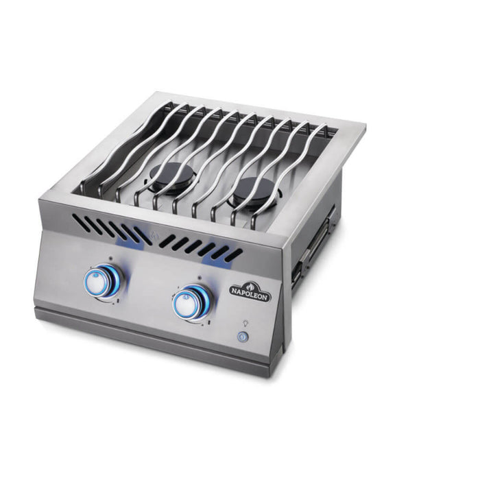 Napoleon Natural Gas Built-in 700 Series Dual Range Top Burner with Stainless Steel Cover