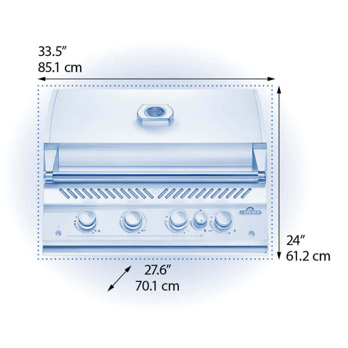 Napoleon Built-In 700 Series 32 Propane BBQ with Infrared Rear Burner Stainless Steel