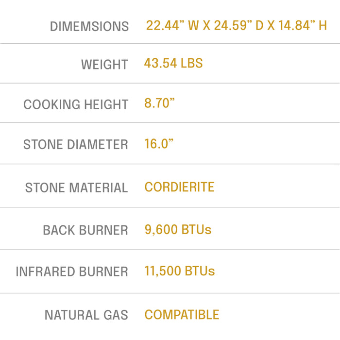 Halo Versa 16 Outdoor Pizza Oven