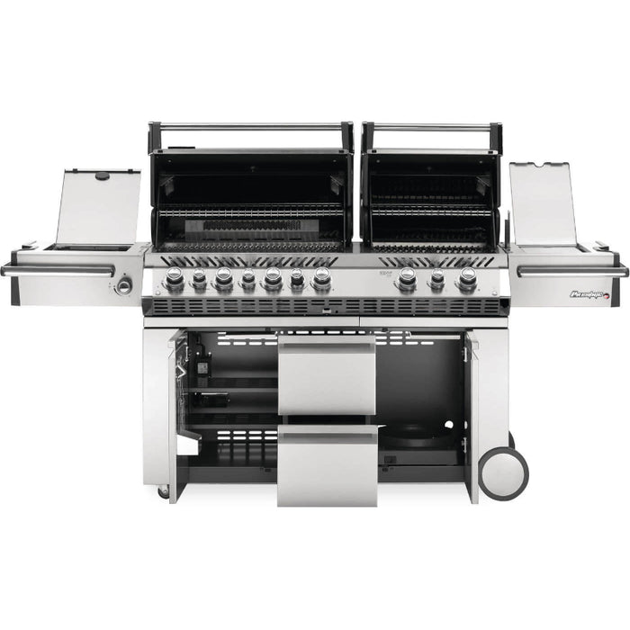 Napoleon Prestige PRO 825 RSBI Natural Gas with Power Side Burner, Infrared Rear & Bottom Burners Stainless Steel