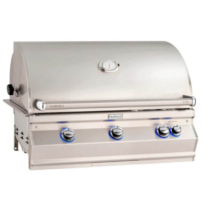 Fire Magic Aurora A790i Built-In Natural Gas 36" Grill with Backburner and Rotisserie Kit