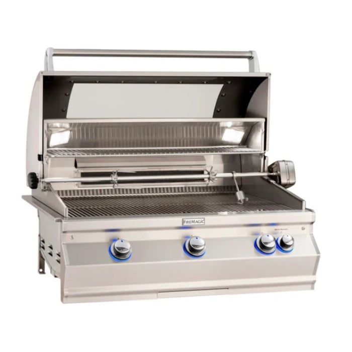 Fire Magic Aurora A790i Built-In Natural Gas 36" Grill with Backburner and Rotisserie Kit