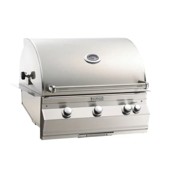 Fire Magic Aurora A660i Built-In Propane 30" Grill with Backburner and Rotisserie Kit