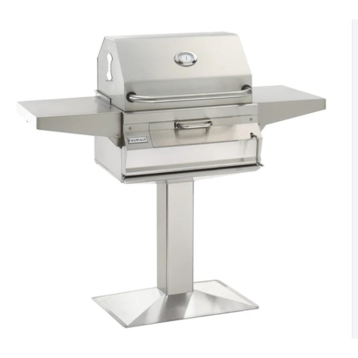 Fire Magic Patio Post Mount Stainless Steel Charcoal 24" Grill