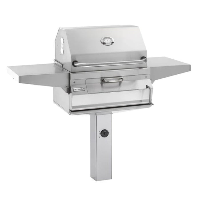 Fire Magic In Ground Post Mount Stainless Steel Charcoal 24" Grill