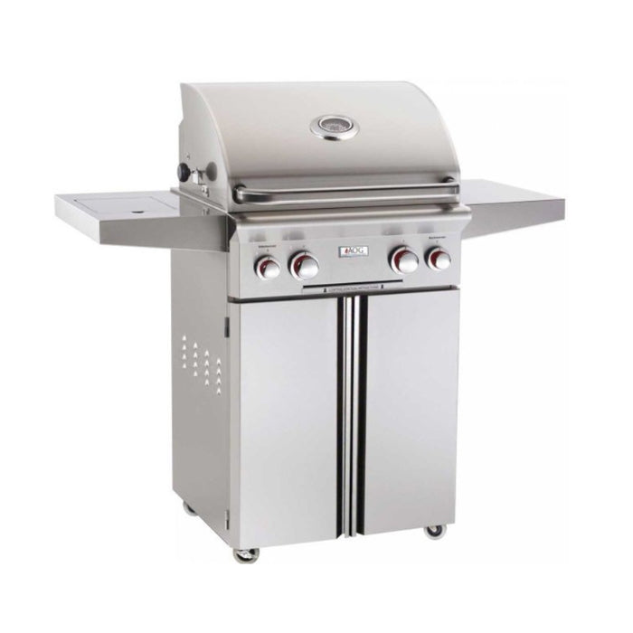 American Outdoor Grill T-Series 24-Inch 2-Burner Gas Grill with Backburner, Rotisserie & Single Side Burner