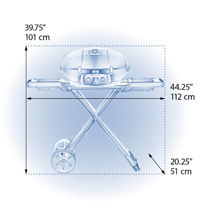 Napoleon Phantom TravelQ™ PRO285X with Scissor Cart