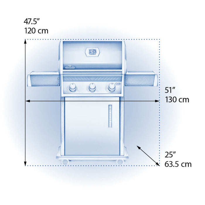 Napoleon Rogue 425 Natural Gas Grill, Stainless Steel