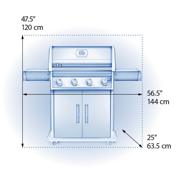 Napoleon Rogue 525 Propane Grill, Stainless Steel